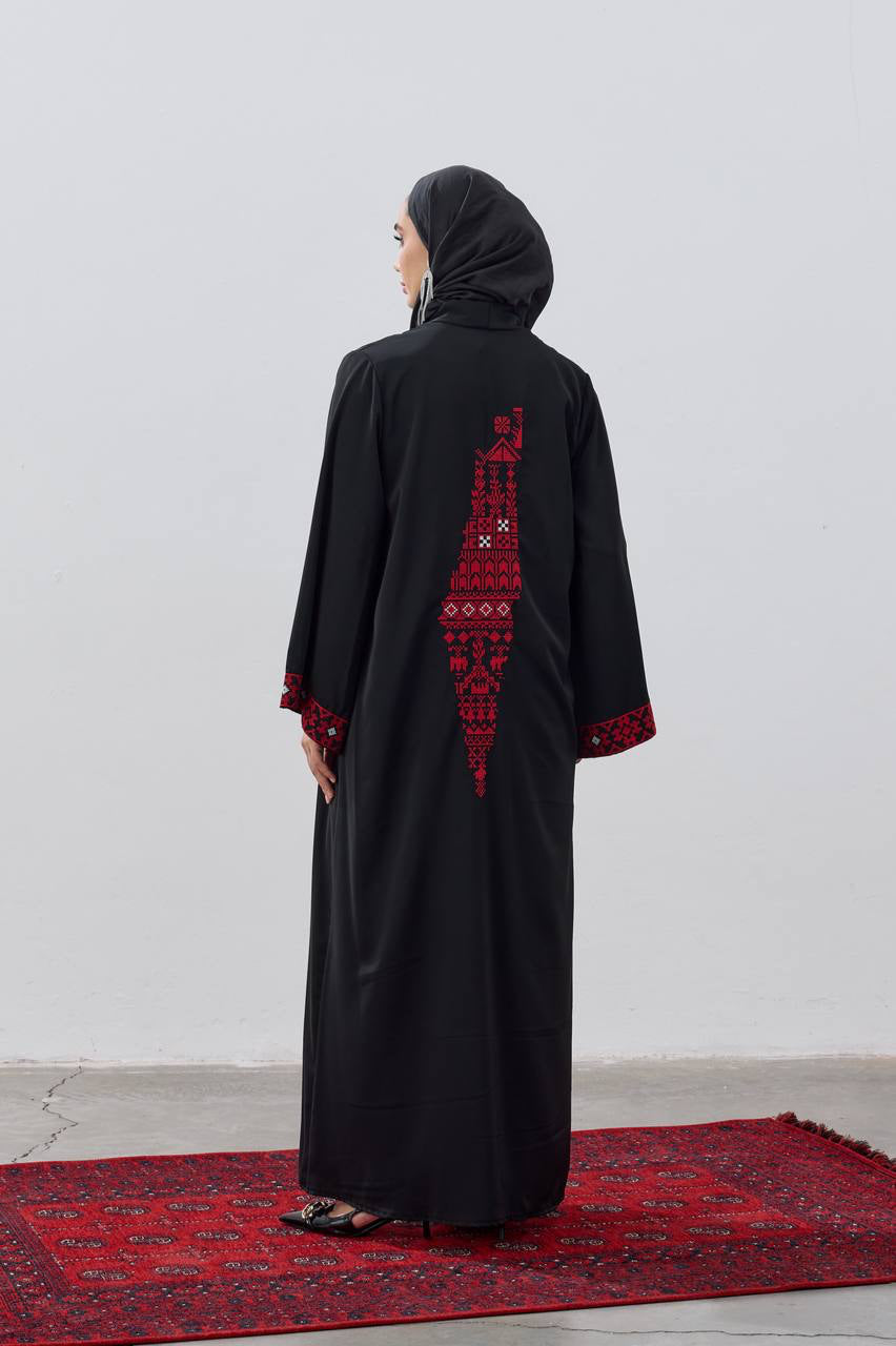 PALESTINE red Abaya