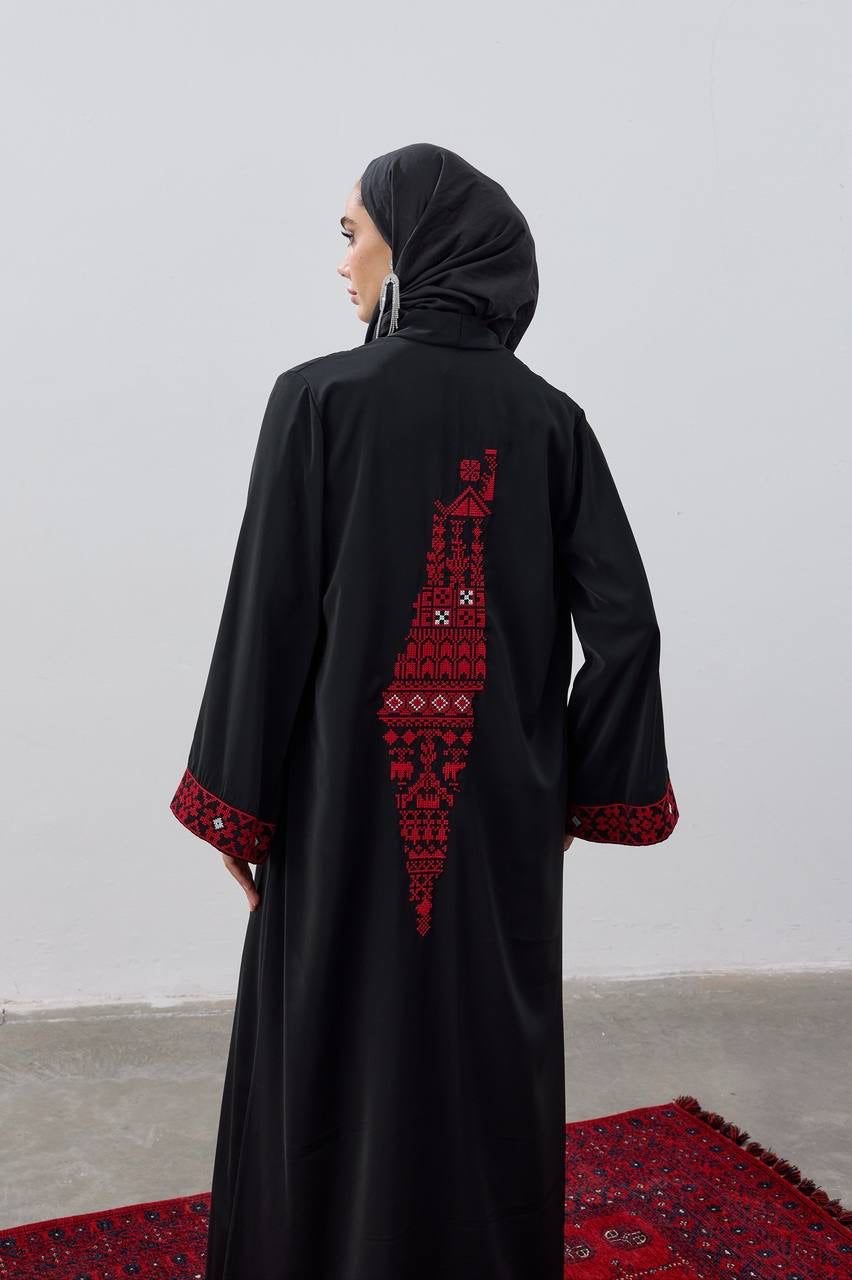 PALESTINE red Abaya